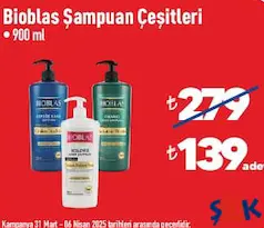 BİOBLAS ŞAMPUAN ÇEŞİTLERİ 900 ML